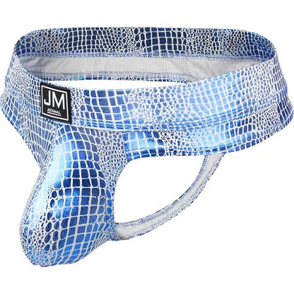 PU Leather U-Pouch Brief – 5 Colours | M–XL | Polyamide & Elastane