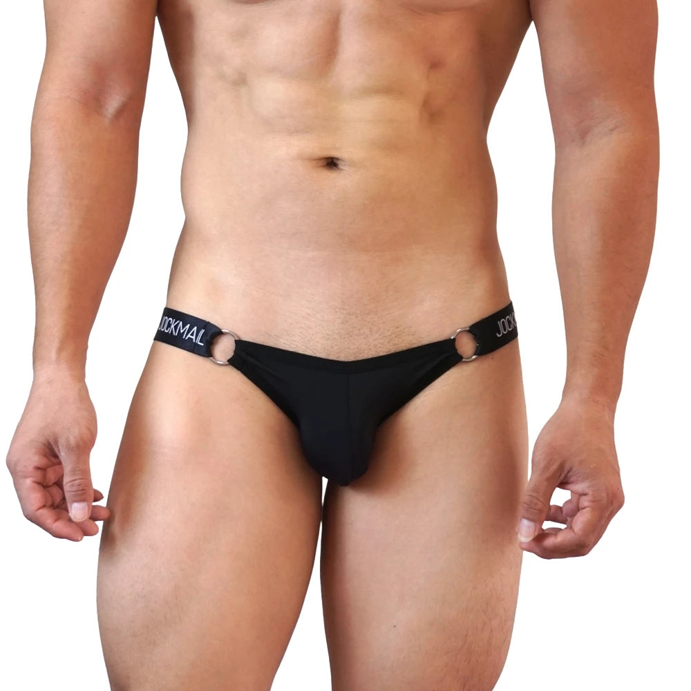 Ice Silk T-Back Jockstrap with Leg Straps – 5 Colours | M–XL | Polyamide & Elastane