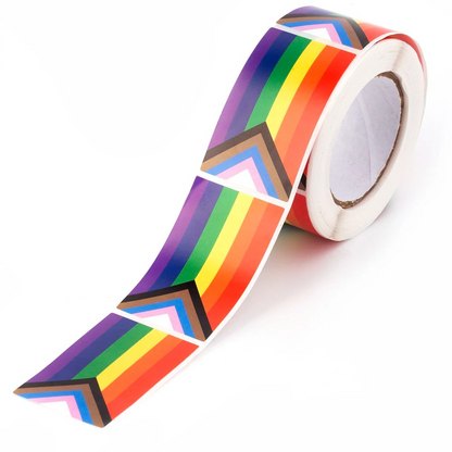 Pride Sticker Roll – 8 Designs | 250 Stickers | 3×5cm | Self-Adhesive