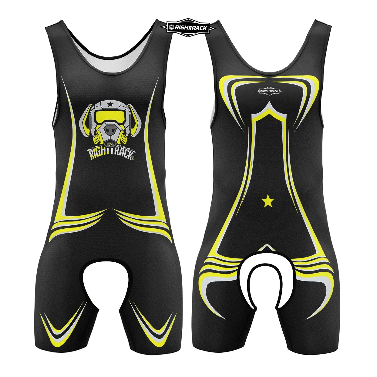 Dogs Play Open-Front Singlet Bodysuit – 10 Colours | XS–5XL | Polyester