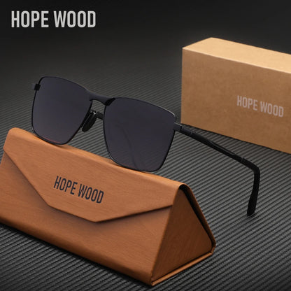 Rectangle Alloy Frame Sunglasses – 9 Colours | One Size | UV400 Polarized