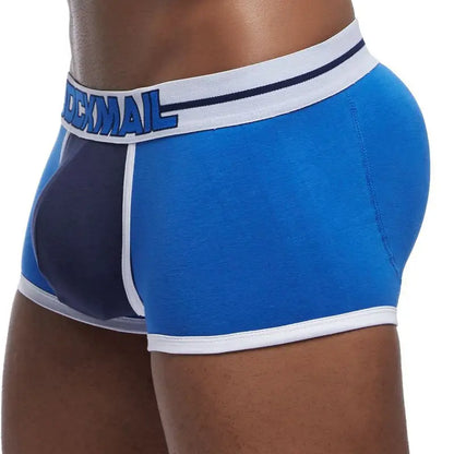 Push-Up Boxer Brief – Removable Sponge Cups | 5 Colours | M–2XL | Cotton