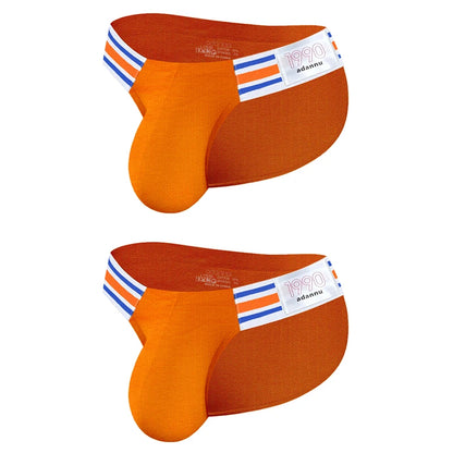 Men's Modal Briefs – Breathable Big V High Fork Sexy Underwear | 1, 2 or 3-Pack | M–XXL