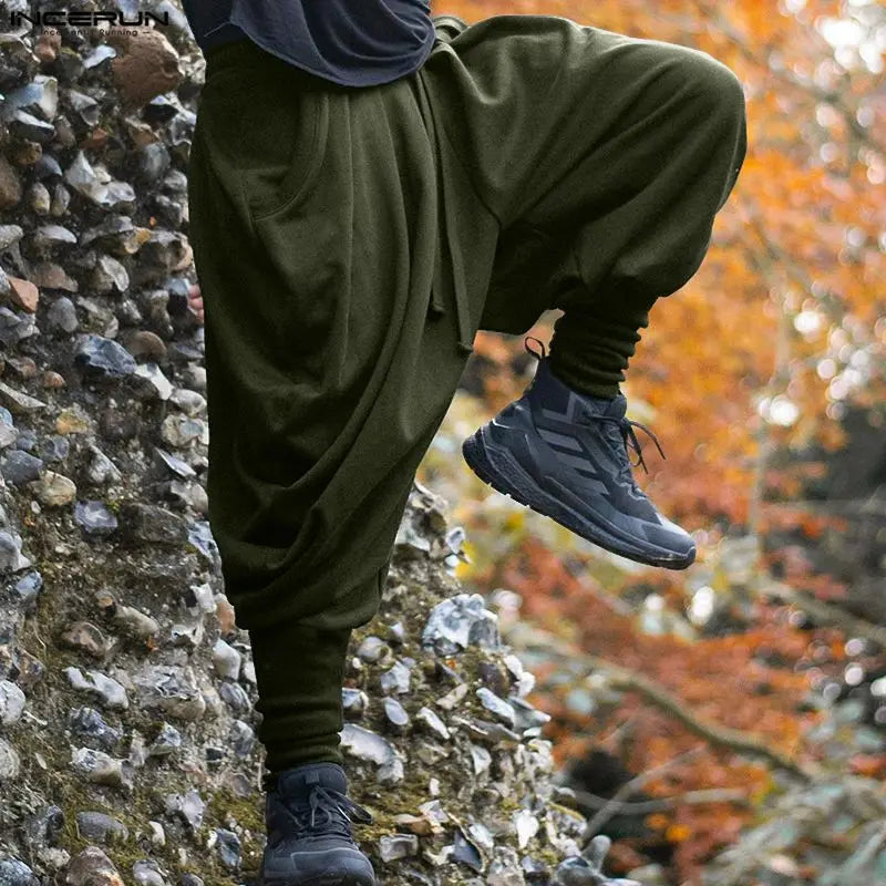 Solid Colour Harem Pants | Drawstring | 3 Colours | S–5XL