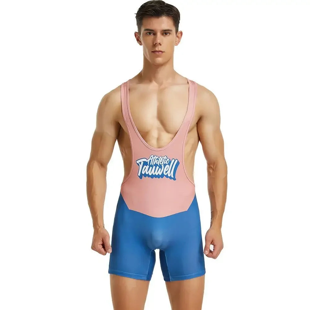 Multi-Colour Wrestling Suit – 2 Colours | M–2XL | Polyester & Lycra
