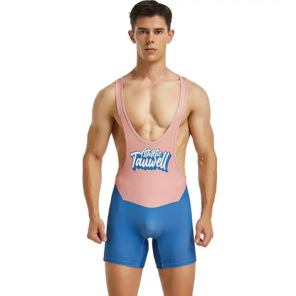 Multi-Colour Wrestling Suit – 2 Colours | M–2XL | Polyester & Lycra