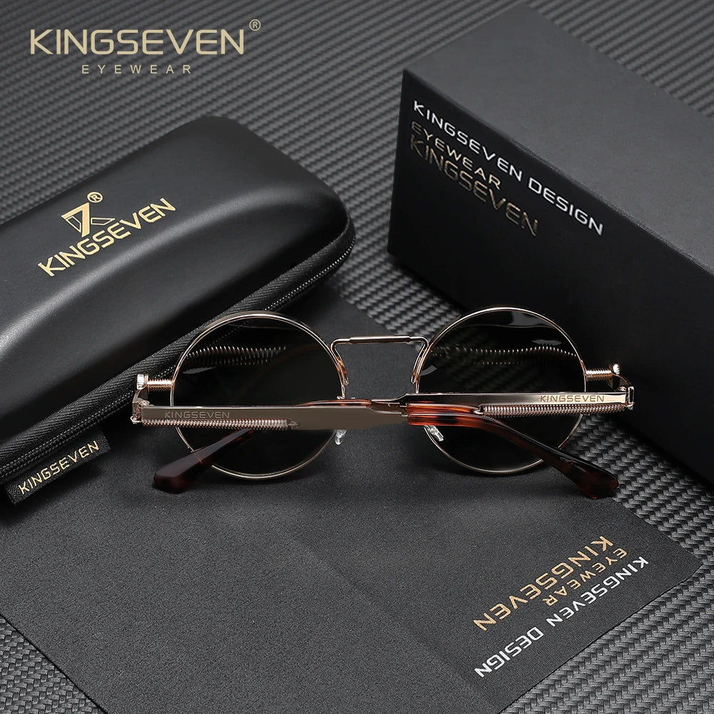 Polarised Round Punk Sunglasses – 10 Colours | One Size | Alloy & TAC