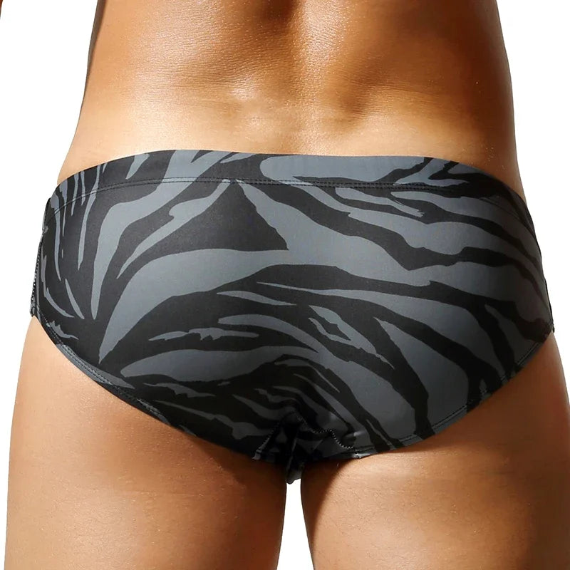 Low-Rise Bikini Swim Brief – 6 Colours | M–2XL | Polyester & Spandex
