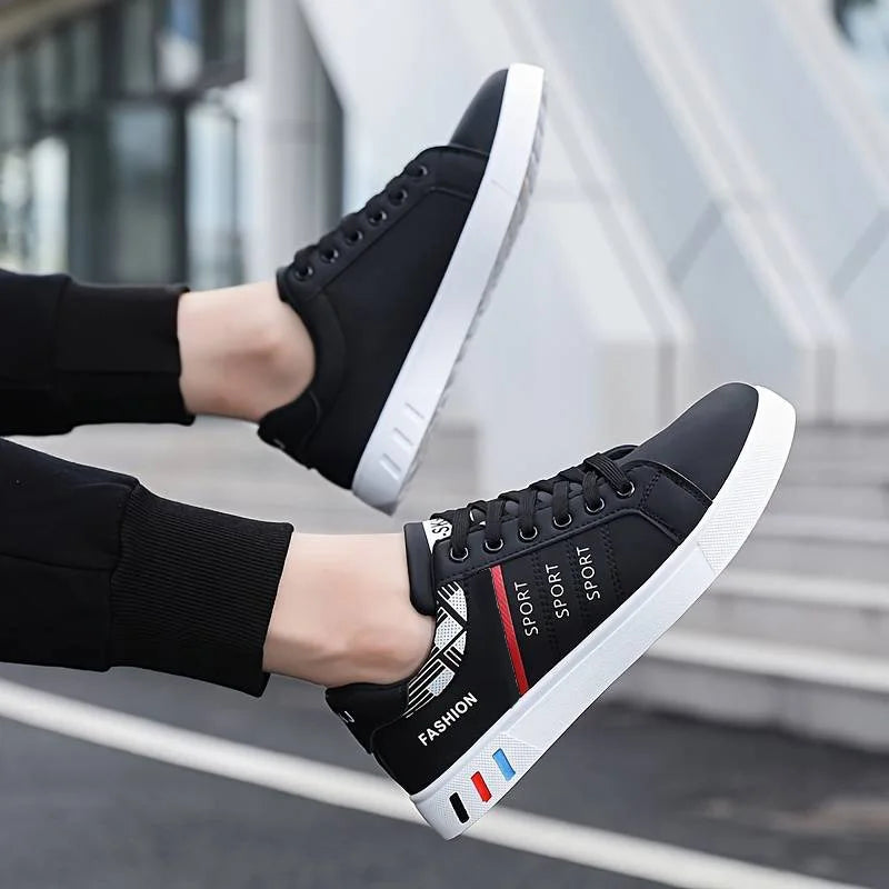 Low-Top Skate Sneakers | Black | EU 39–48