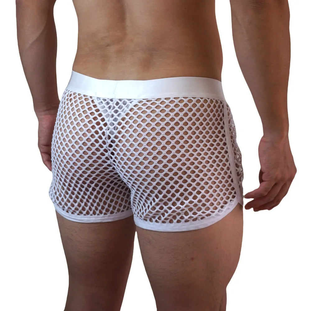 Mesh Low-Waist Boxer Jockstrap – 4 Colours | M–XL | Nylon & Elastane