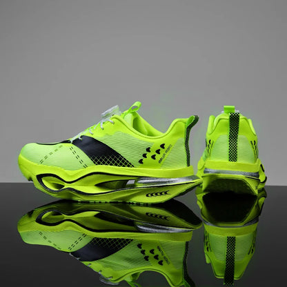 Air Cushion Running Sneaker | Breathable Mesh | Green |EU 35–44