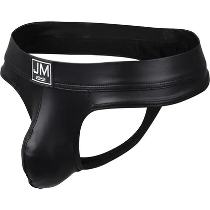 PU Leather U-Pouch Brief – 5 Colours | M–XL | Polyamide & Elastane