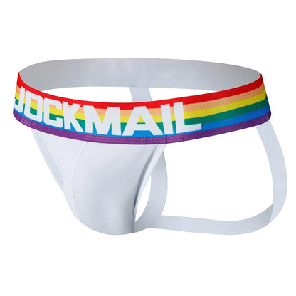 Rainbow Jockstrap Thong 2-Pack – Mixed Colours | M–2XL | Cotton & Elastane