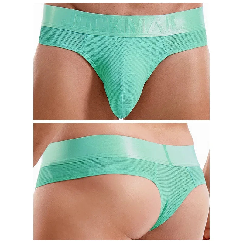 Colourful Waistband Thong – 9 Colours incl. Fluor | M–2XL | Nylon & Lycra