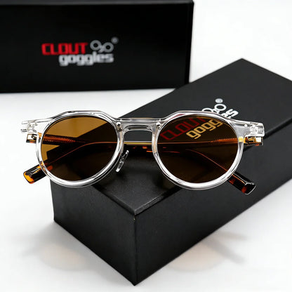 Double Beam Round Sunglasses – 5 Colours | One Size | Plastic
