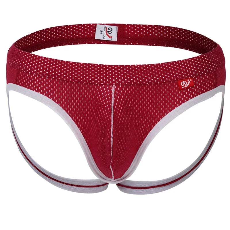 Low-Rise Mesh Jockstrap – 6 Colours | S–XL | Polyester & Spandex
