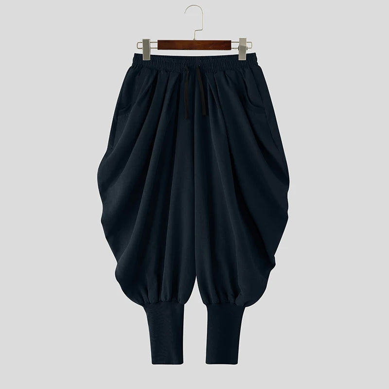 Solid Colour Harem Pants | Drawstring | 3 Colours | S–5XL