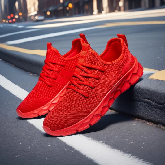 Lightweight Mesh Sneakers | Grey, Red, White, Blue, Black | EU 35–48