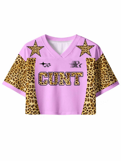 3D Print Mesh Crop Top – Cunt | S–4XL | 100% Polyester