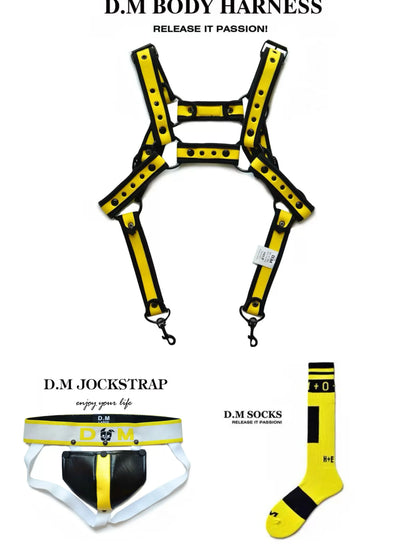 D.M. Harness, Jockstrap & Socks Set | 16 Styles | M–XXL