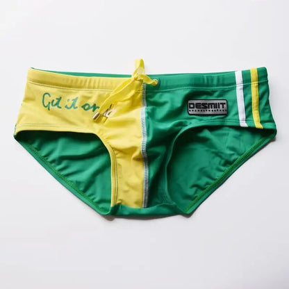 Colour Block Swim Brief – 4 Colours | M–2XL | Polyester & Elastane