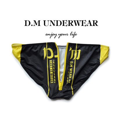 Letter Print Brief – 5 Colours | M–2XL | Polyester & Elastane