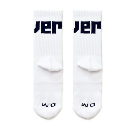 Statement Crew Socks – Black & White | One Size | Cotton & Elastane