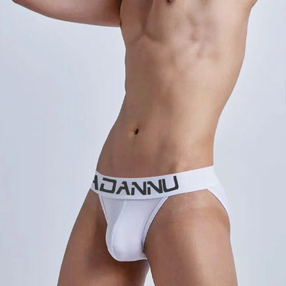 Men's Brief – Black & White | M–2XL | Cotton & Lycra