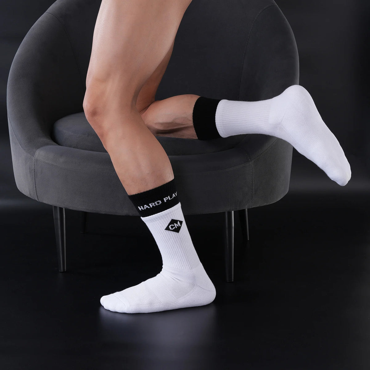 Terry Tube Socks – White | One Size (EU 39–46) | 83% Cotton
