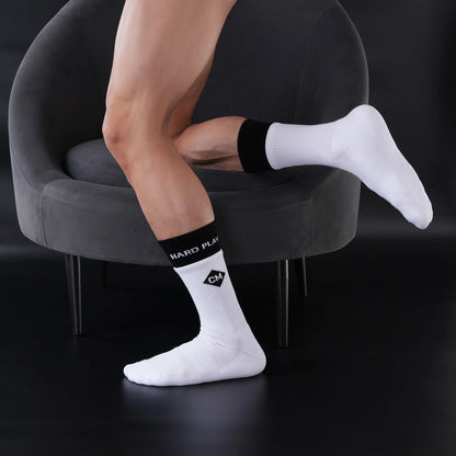 Terry Tube Socks – White | One Size (EU 39–46) | 83% Cotton