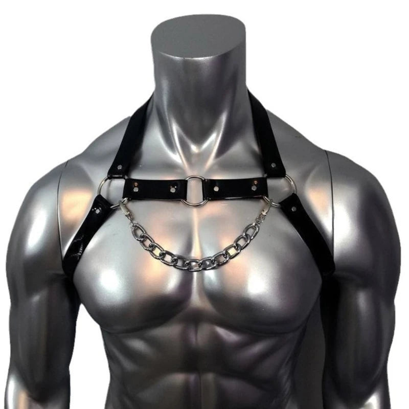 Handmade Body Harness with Chest Chain – Unique Handcrafted Accessory | One Size