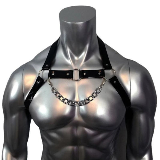 Handmade Body Harness with Chest Chain – Unique Handcrafted Accessory | One Size
