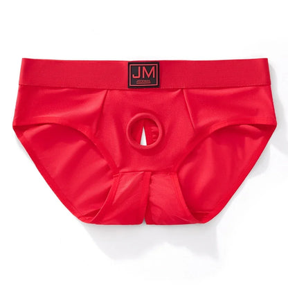Strapless Hollow-Out Pouch Brief – 3 Colours | S–XL | Nylon & Spandex