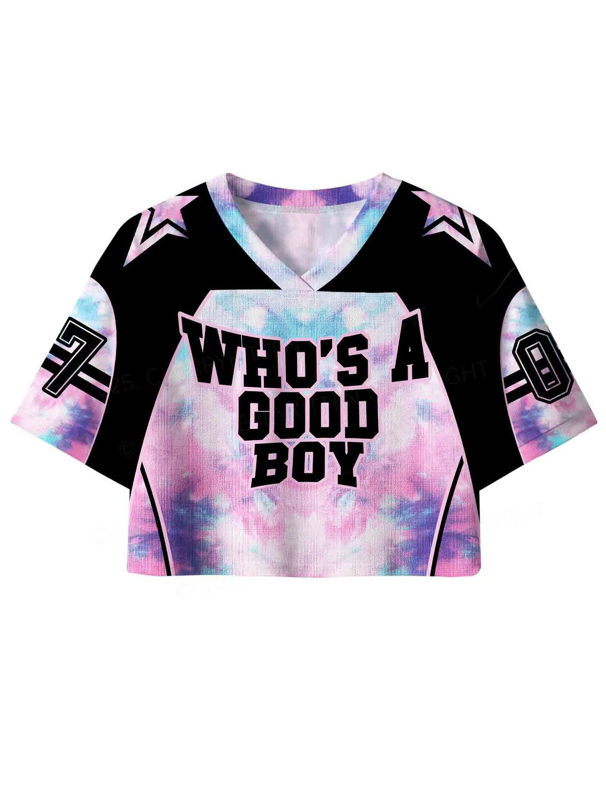 Y2K Mesh Sport Crop Top – Good Boy Print | S–4XL | Polyester