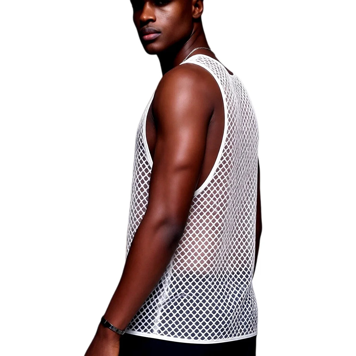 Mesh Tank Top – 4 Colours | M–XL | Nylon & Elastane