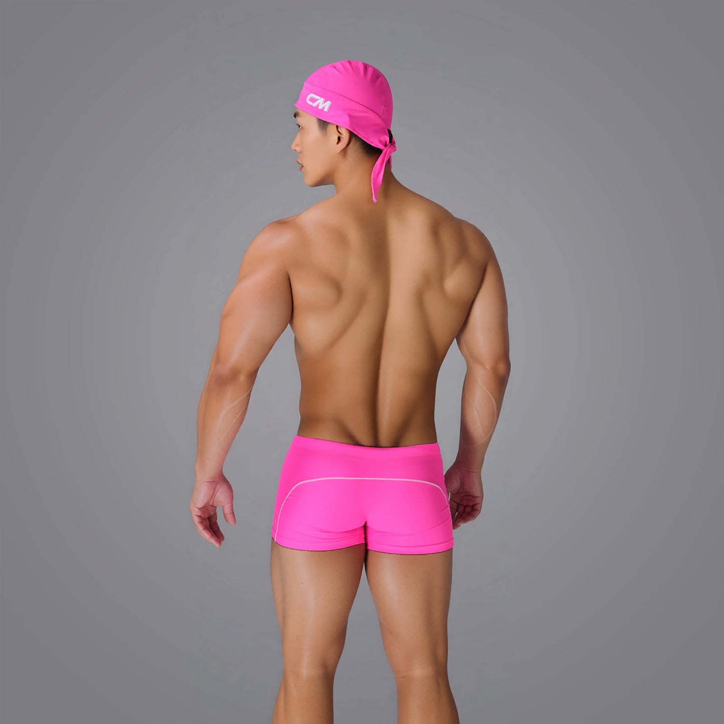 Swim Boxer & Pirate Cap Set – 5 Colours | M–3XL | Nylon & Spandex