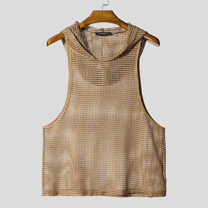 Incerun Hooded Tanktop Gaasstof