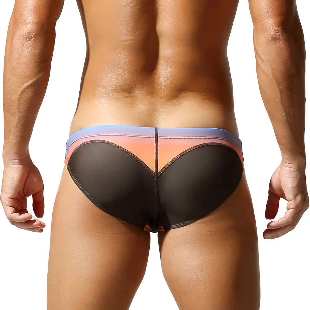 Gradient Swim Brief – 4 Colours | M–2XL | Polyester & Spandex