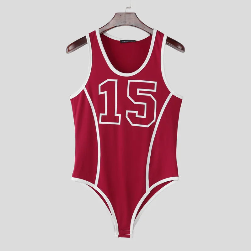 Patchwork Bodysuit – Sleeveless Stretch Bodysuit | S–3XL