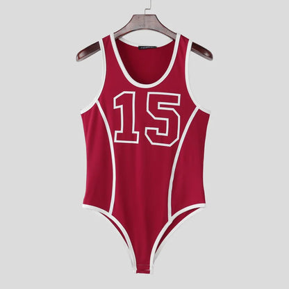 Patchwork Bodysuit – Sleeveless Stretch Bodysuit | S–3XL
