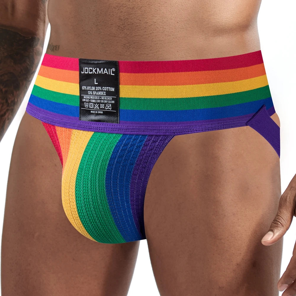 Jockmail Rainbow Harness & Jockstrap Set | 4 Colours | M–XXL