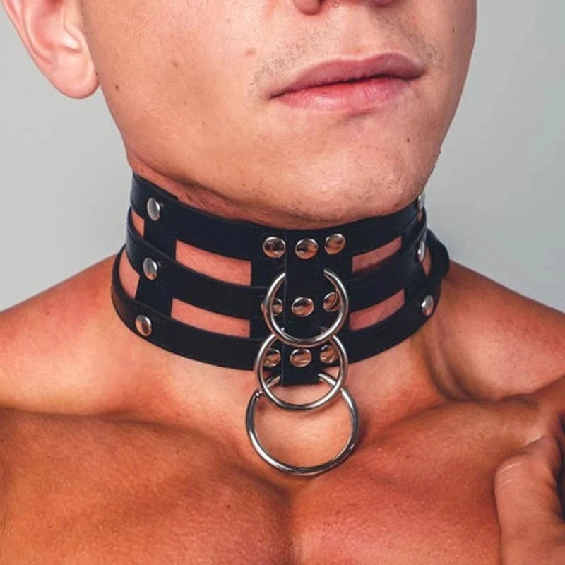 Kunstleren Halsband