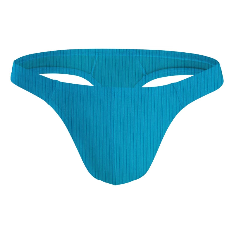 Men's Embossed Jockstrap G-String – Breathable Sexy Underwear with 3D Sculpted Pocket | M–XXL