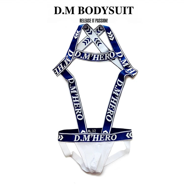 D.M. Hollow G-String & Chest Harness Set | 6 Colours | M–XXL