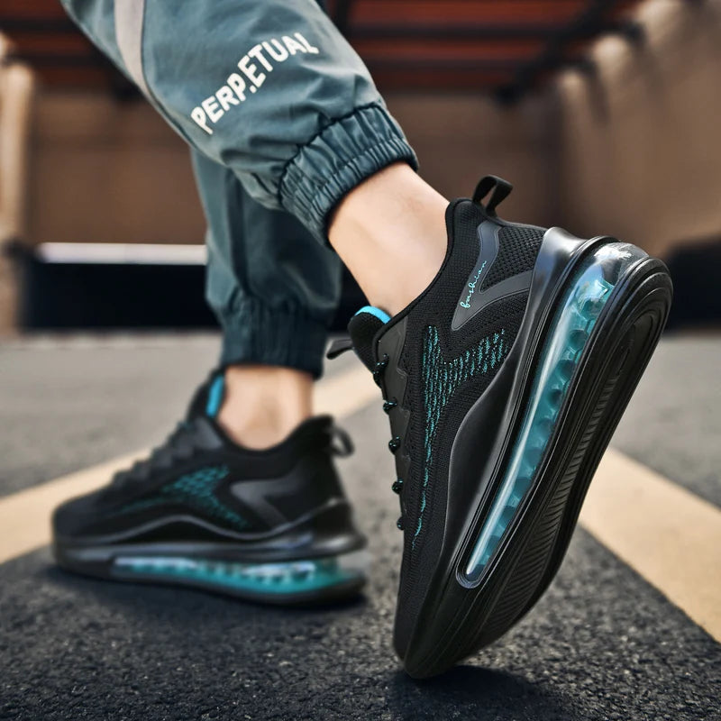 Classic Low-Top Sneakers | Black & Blue | EU 39–48