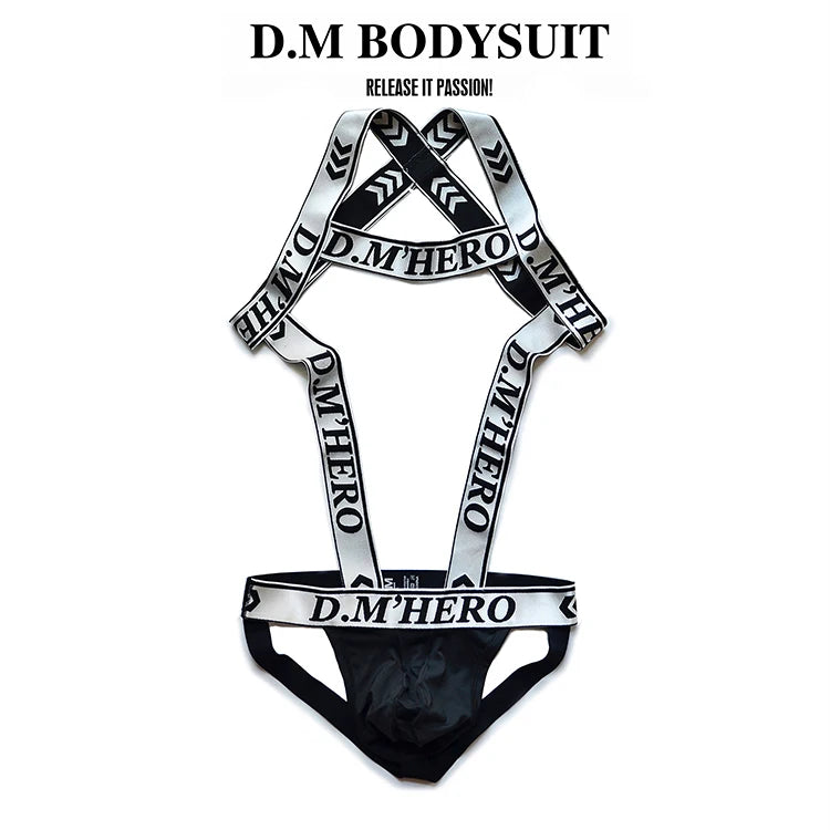 D.M. Hollow G-String & Chest Harness Set | 6 Colours | M–XXL