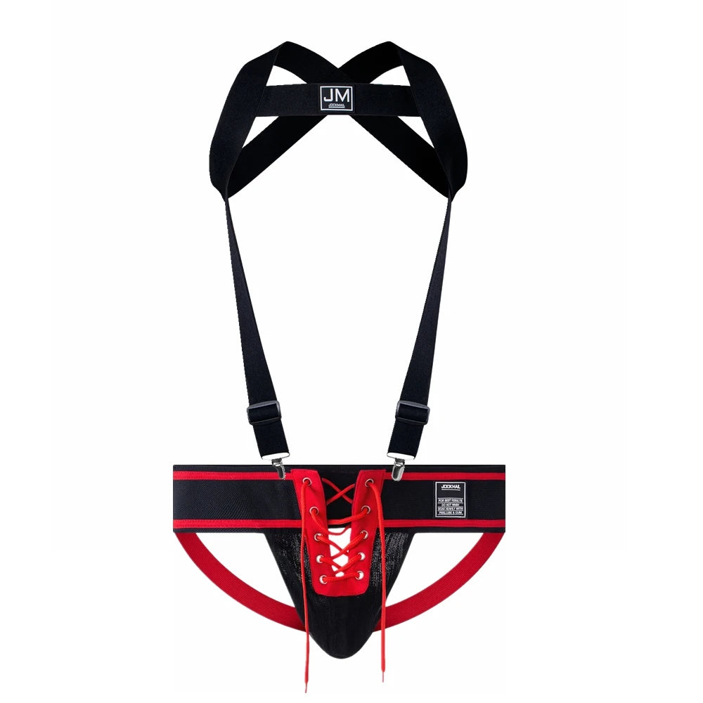 Jockmail Jockstrap met Afneembare Harnas
