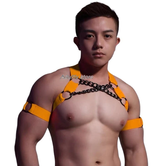Pineapple-Wear Handcrafted Elastic Chain Harness | 7 Colours | One Size