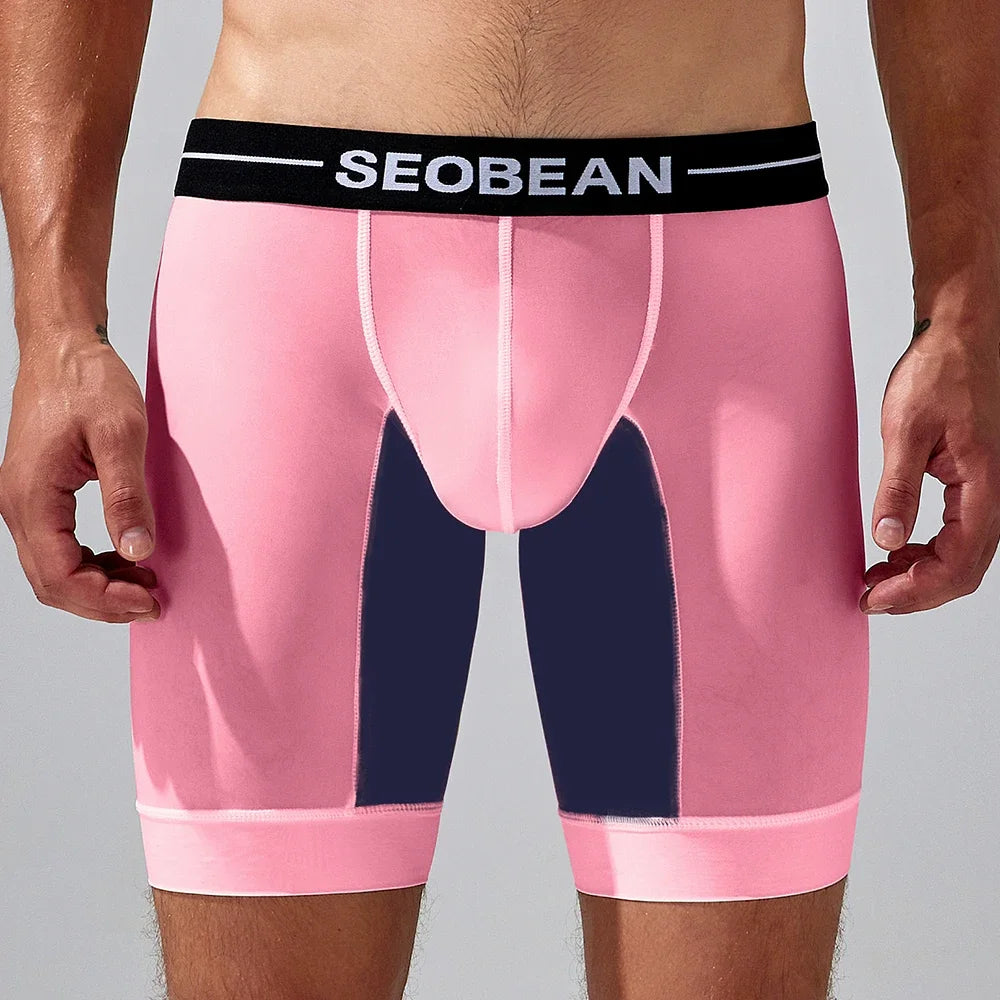 Long Boxer Brief – 4 Colours | M–2XL | Polyester & Lycra