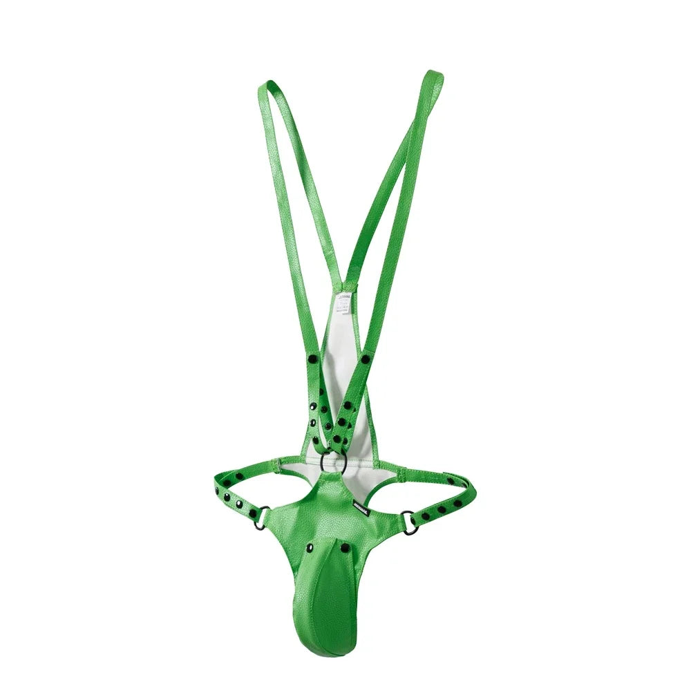 Jockstrap Body Harness – 7 Colours | One Size | Faux Leather & Mesh